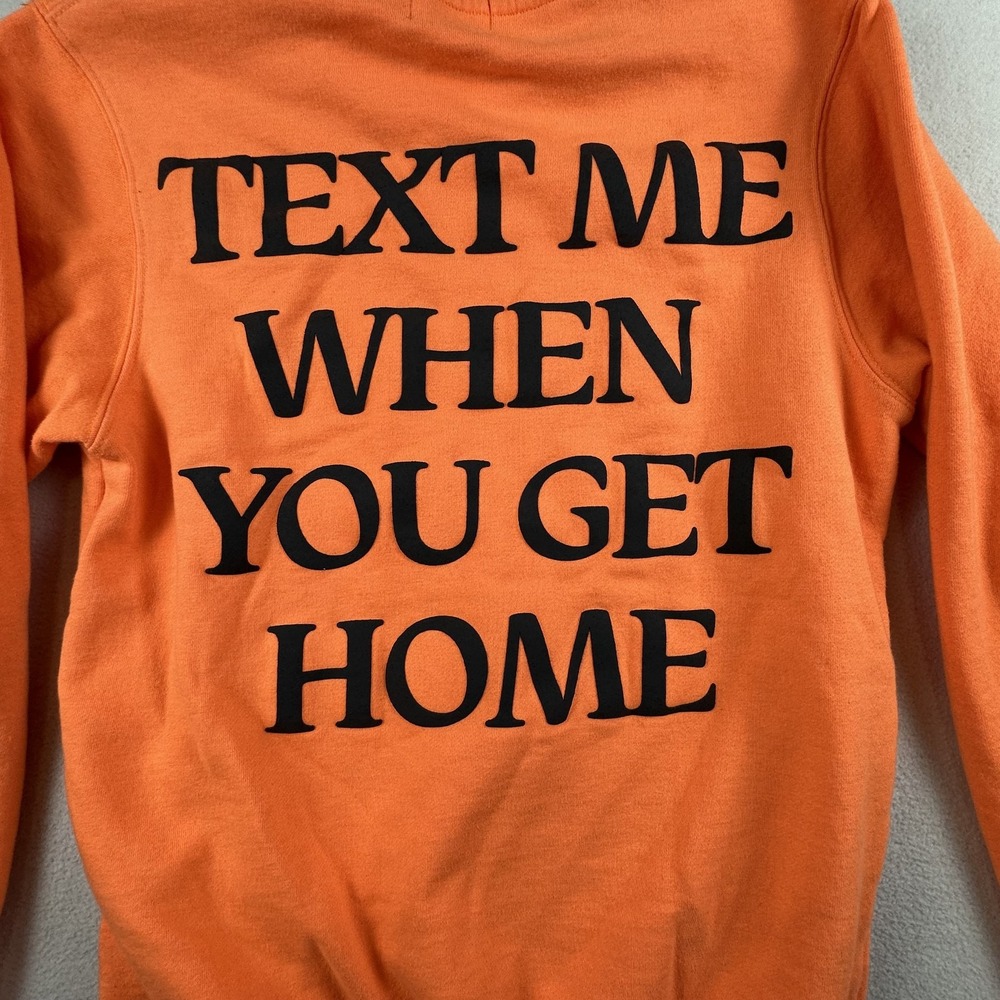 Lonely Ghost Sweatshirt Mens Medium Text Me When You Get Home Pullover Crewneck